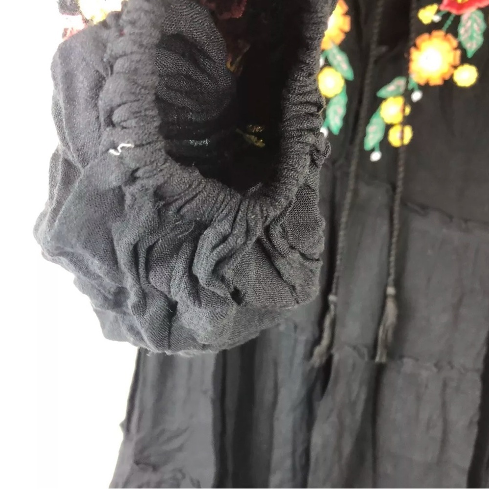 Free People Spell On You Women’s Embellished Mini Short Black Dress Size Small - Picture 4 of 5